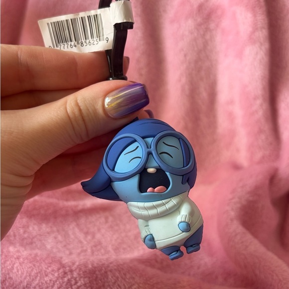 Disney Other - Inside out sadness vinyl figure clip